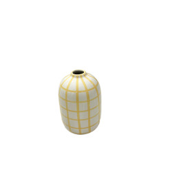 Vase déco en céramique crème jaune ,10,3x10.3x16 cm | Vases déco , Dakar, Sénégal