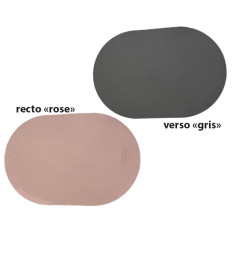 Set de table 100% PVC recto verso gris/rose, 30x44.5 cm | Sets & chemins de table | 1 800 FCFA , dakar, Sénégal