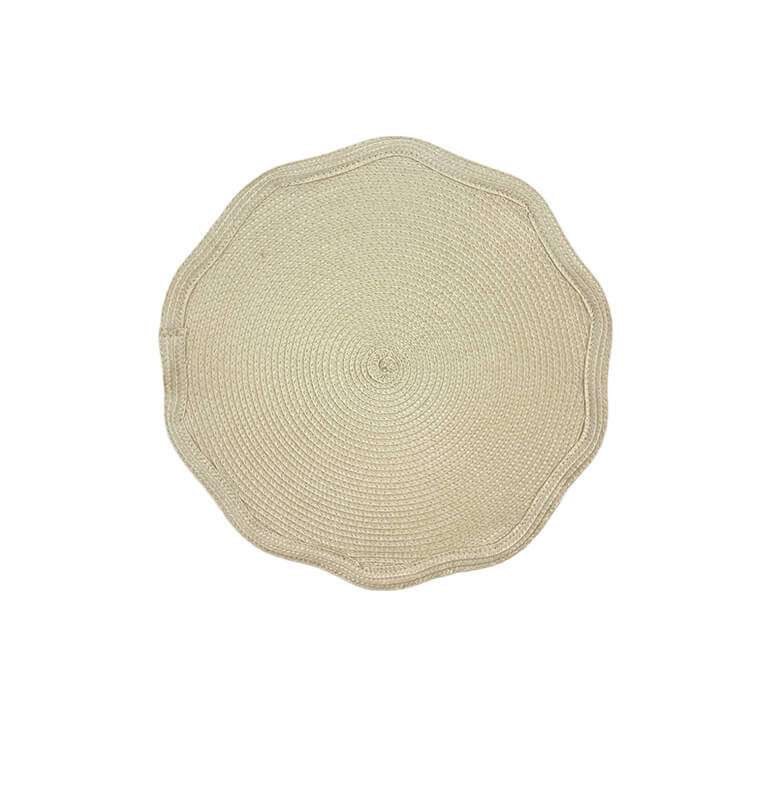 Set de table rond en 100% polypropylène beige, 38 cm | Sets & chemins de table | 2 550 FCFA , dakar, Sénégal