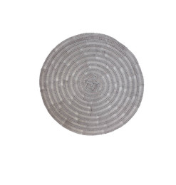 Set de table rond en vinyle 70% et 30% polyester gris, 38 cm | Sets & chemins de table | 1 650 FCFA , dakar, Sénégal