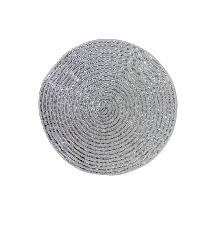 Set de table rond en 60% PET et 40% polypropylène argent et gris, 38 cm | Sets & chemins de table | 2 100 FCFA , dakar, Sénégal