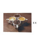 Set de table x 4 café en pvc imprimé tasse de café, 30x45 cm | Sets & chemins de table | 6 700 FCFA , dakar, Sénégal