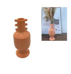 Vase déco en céramique orange, H25,8 cm | Vases déco , Dakar, Sénégal