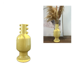 Vase déco en céramique jaune canard, H25,8 cm | Vases déco , Dakar, Sénégal