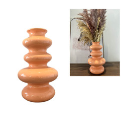 Vase déco en céramique orange, H29,5 cm | Vases déco , Dakar, Sénégal