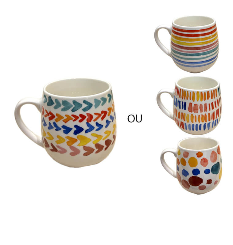 Mug 530 ml en céramique multicolore | Tasses & mugs | 2 200 CFA , dakar, Sénégal