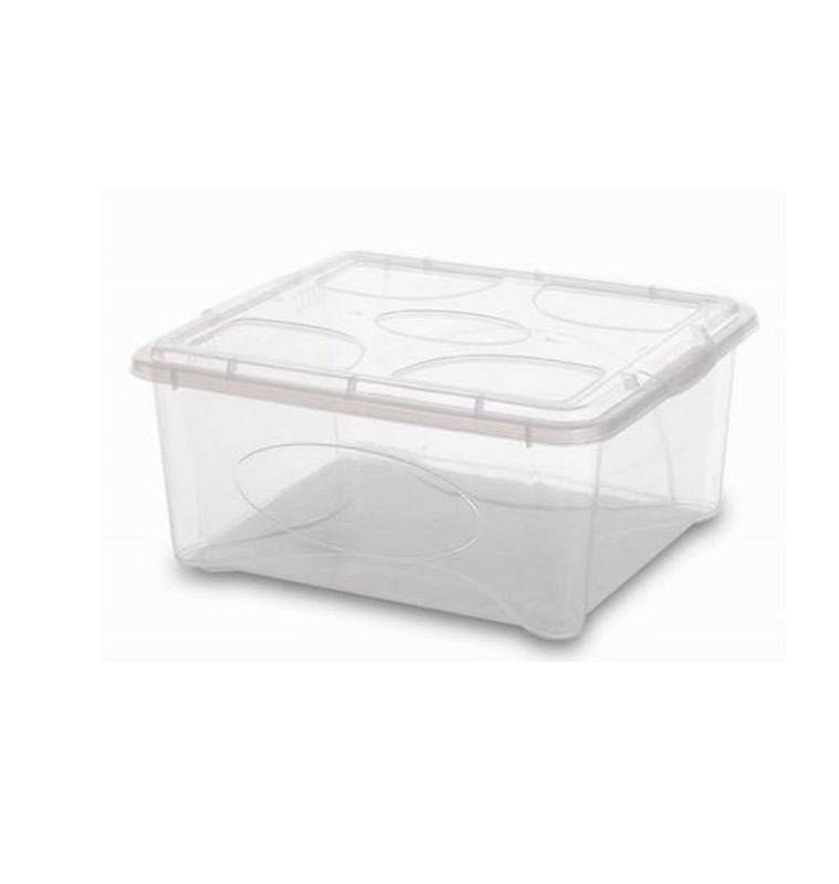 Boite de rangement transparente 18 L avec couvercle, 38x34x16 cm | Boites de rangement & caissons | 5 500 CFA , dakar, Sénégal