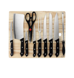 Coffret couteaux avec planche à découper 45x35 cm - 11 Pcs | Ustensiles de cuisine | 14 300 CFA , dakar, Sénégal