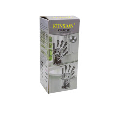 Coffret couteaux en inox + ciseau + support - 8 Pcs | Ustensiles de cuisine | 20 500 CFA , dakar, Sénégal