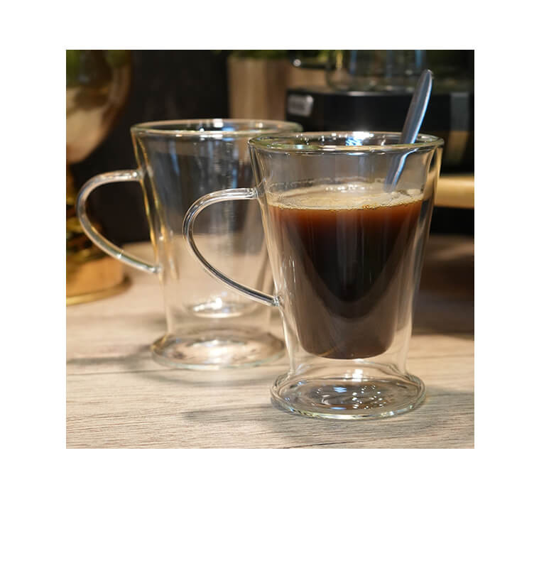 Mug conique double paroi 290ml en verre | Tasses & mugs | 9 600 CFA , dakar, Sénégal