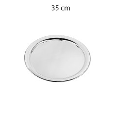 Plat à servir en inox argent, 35 cm | Plateaux | 3 000 CFA , dakar, Sénégal