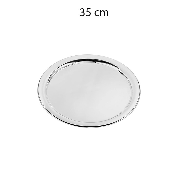 Plat à servir en inox argent, 35 cm | Plateaux | 3 000 CFA , dakar, Sénégal