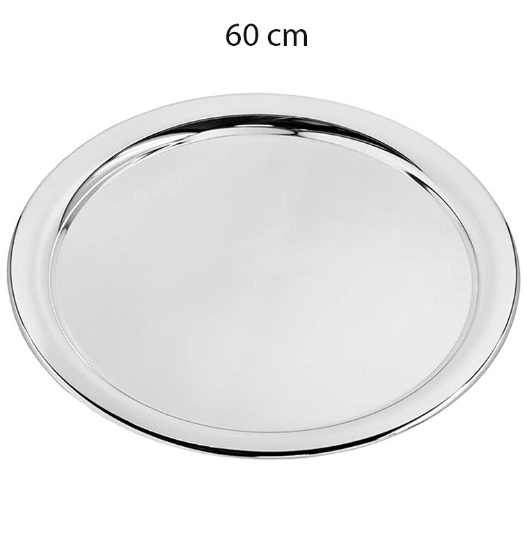 Plat à servir en inox argent, 60 cm | Plateaux | 8 900 CFA , dakar, Sénégal