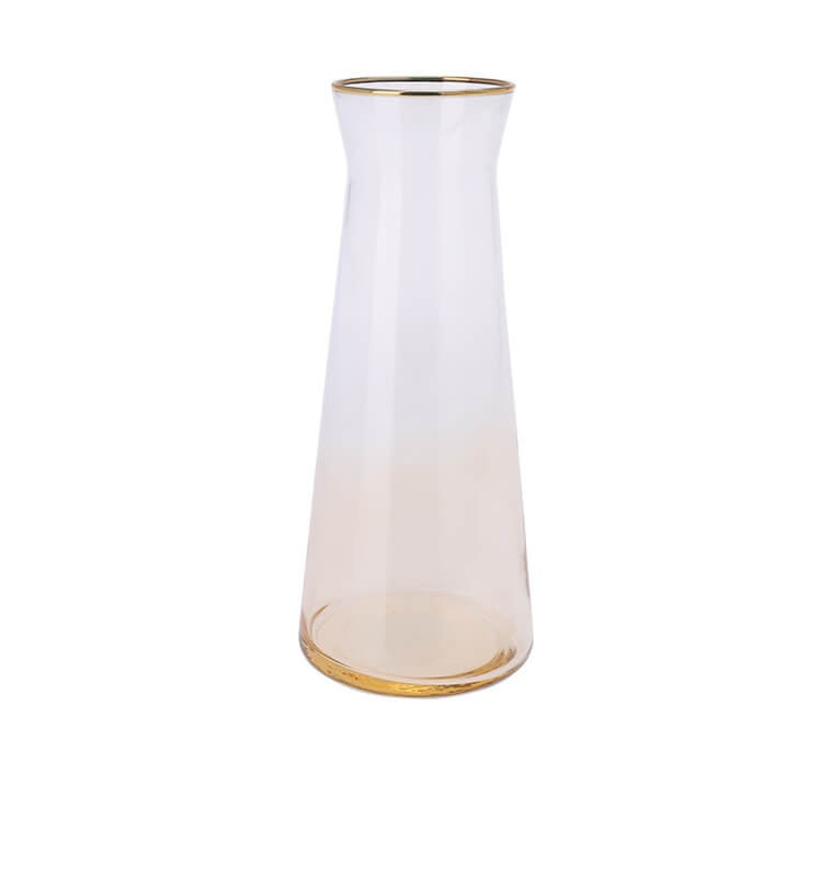 Carafe à décanter en verre amber et bord doré, 1.145 litres | Verres & carafes | 7 400 CFA , dakar, Sénégal