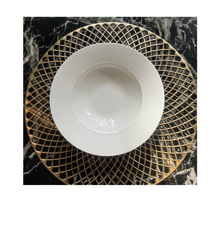 Plat à pâtes en porcelaine blanche 22 cm | Vaisselle en porcelaine blanche | 3 000 CFA , dakar, Sénégal