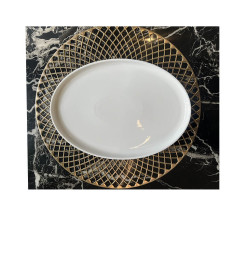 Plat ovale en porcelaine blanche, 30x22 cm | Vaisselle en porcelaine blanche | 4 000 CFA , dakar, Sénégal