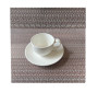Tasse + sous-tasse expresso en porcelaine blanche striée, 90 ml | Vaisselle en porcelaine blanche | 1 400 CFA , dakar, Sénégal