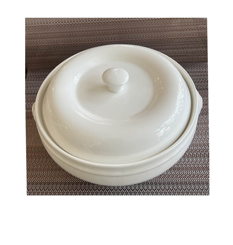 Bol à soupe avec couvercle en porcelaine blanche, 28 cm | Vaisselle en porcelaine blanche | 21 800 CFA , dakar, Sénégal