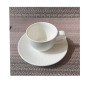 Tasse + sous-tasse à café en porcelaine blanche 200 ml | Vaisselle en porcelaine blanche | 2 600 CFA , dakar, Sénégal