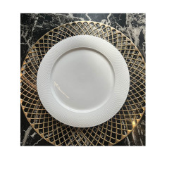 Assiette plate en porcelaine blanche 26 cm | Vaisselle en porcelaine blanche | 3 200 CFA , dakar, Sénégal