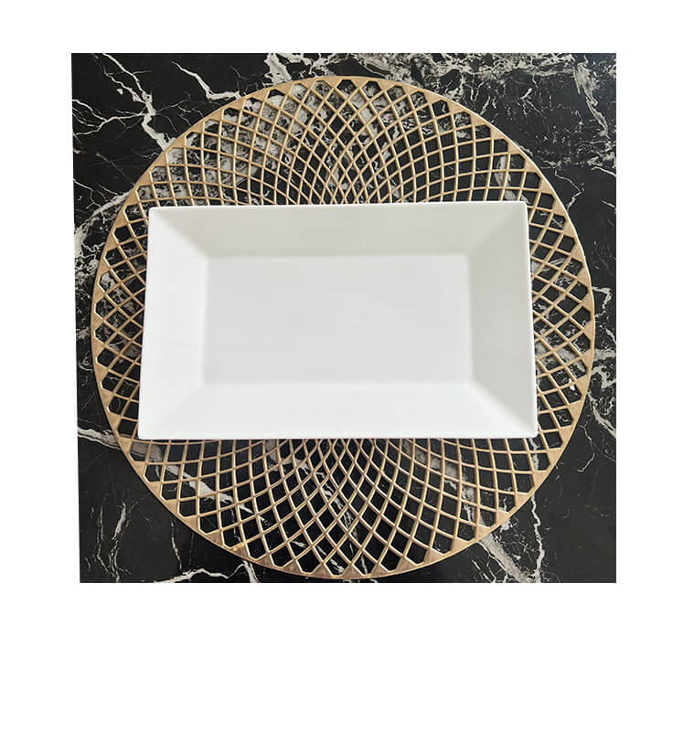 Assiette dessert en porcelaine blanche 28x17x2 cm | Vaisselle en porcelaine blanche | 2 600 CFA , dakar, Sénégal