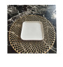 Assiette plate porcelaine blanche 17,5X17,5 cm | Vaisselle en porcelaine blanche | 1 800 CFA , dakar, Sénégal