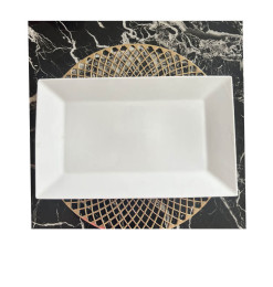 Plat en porcelaine blanche 38x23x2.3cm | Vaisselle en porcelaine blanche | 6 000 CFA , dakar, Sénégal