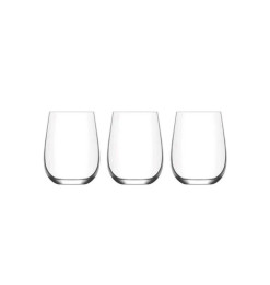 Verre bas à eau LAV - lot de 3