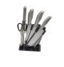 Coffret couteaux en inox argenté + support - 7 Pcs | Ustensiles de cuisine | 14 000 CFA , dakar, Sénégal