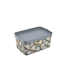 Boite de rangement 7.5 L en polypropylène avec couvercle, 32x23x14 cm | Boites de rangement & caissons | 3 300 CFA , dakar, S...