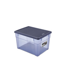 Boite de rangement Elegance 20 L en PVC bleu marine avec couvercle, 39x29x24 cm | Boites de rangement & caissons | 7 500 CFA ...