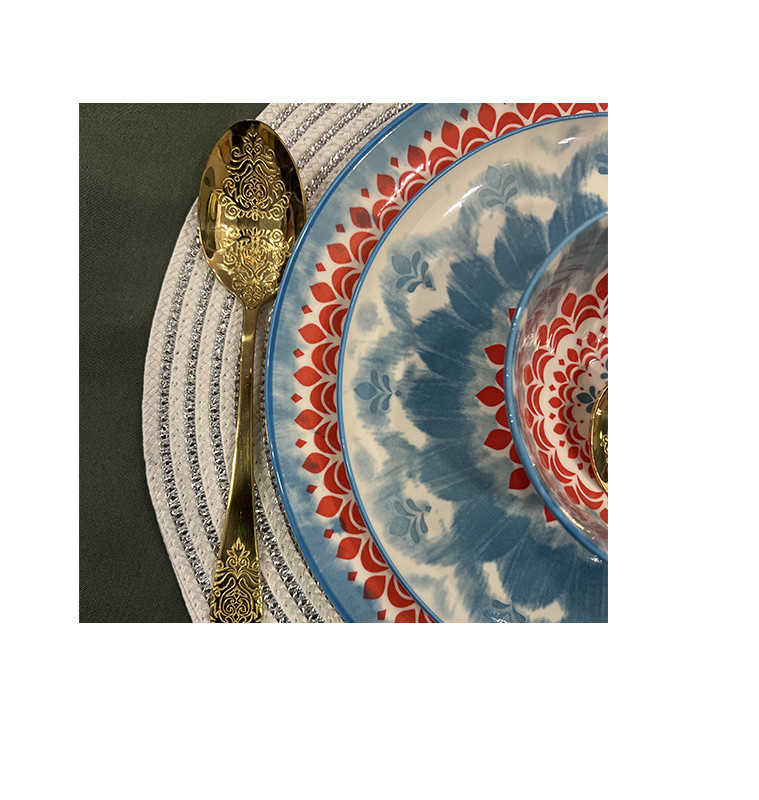 Coffret couvert en inox or design arabesque dans boite- 24 Pcs | Couverts & coffrets couverts | 23 000 CFA , dakar, Sénégal
