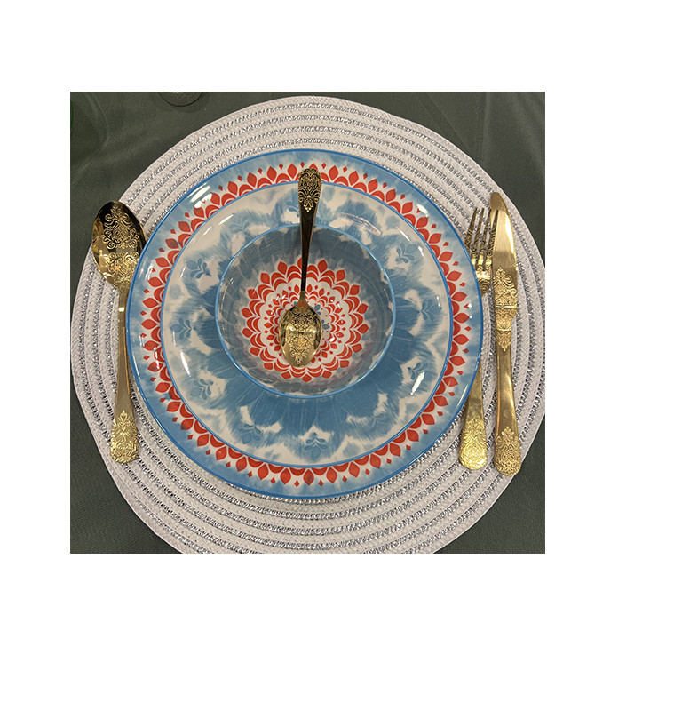 Coffret couvert en inox or design arabesque dans boite- 24 Pcs | Couverts & coffrets couverts | 23 000 CFA , dakar, Sénégal
