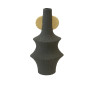 Vase déco design en céramique gris et beige, 20.5X12.5X40.5 cm | Vases déco , Dakar, Sénégal