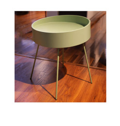 Table de coin en bois vert - 48x48x60 cm