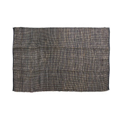 Tapis déco en jute et coton noir et naturel – 160x230 cm | Tapis décoratifs , Dakar, Sénégal