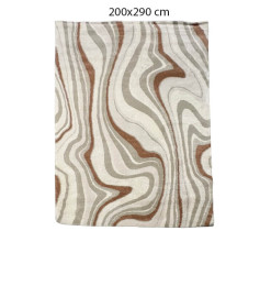 Tapis Moon en polypro multicolore gris blanc et marron, 200x290 cm | Tapis décoratifs , Dakar, Sénégal