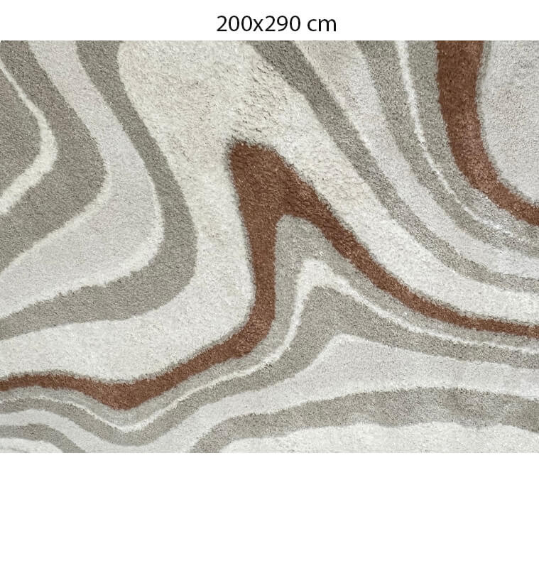 Tapis Moon en polypro multicolore gris blanc et marron, 200x290 cm | Tapis décoratifs , Dakar, Sénégal