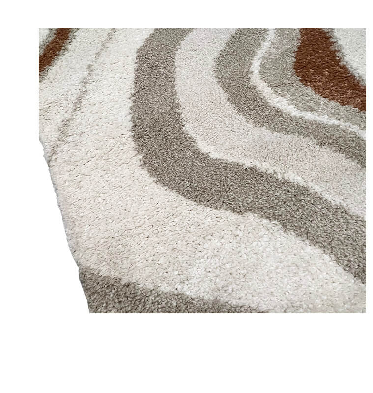Tapis Moon en polypro multicolore gris blanc et marron, 200x290 cm | Tapis décoratifs , Dakar, Sénégal