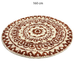 Tapis rond GIPSY motif oriental terracotta en polypropylène – 160 cm | Tapis décoratifs , Dakar, Sénégal