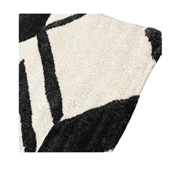 Tapis déco NAOMI en polypropylène blanc et noir – 160x230 cm | Tapis décoratifs , Dakar, Sénégal