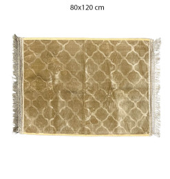 Tapis de prière en velours beige 1000 g/m² - 80x120 cm | Tapis décoratifs , Dakar, Sénégal