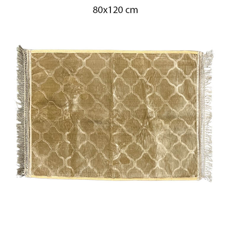 Tapis de prière en velours beige 1000 g/m² - 80x120 cm | Tapis décoratifs , Dakar, Sénégal