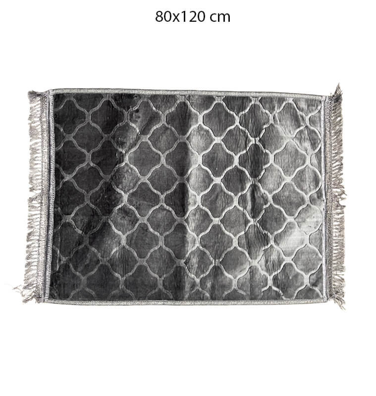 Tapis de prière en velours gris foncé 1000 g/m² - 80x120 cm | Tapis décoratifs , Dakar, Sénégal