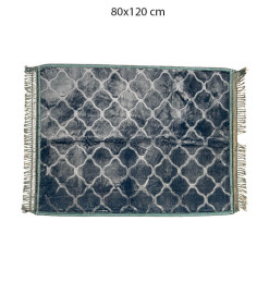 Tapis de prière en velours bleu 1000 g/m² - 80x120 cm | Tapis décoratifs , Dakar, Sénégal