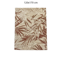 Tapis déco CHLOÉ motif feuillage terracotta en polypropylène – 120x170 cm | Tapis décoratifs , Dakar, Sénégal