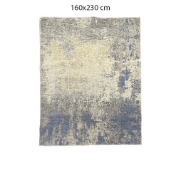 Tapis déco CHLOÉ en polypropylène effet texturé bleu et beige – 160x230 cm | Tapis décoratifs , Dakar, Sénégal