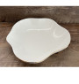 Assiette creuse 23,5 cm en porcelaine blanche bordure dorée | Vaisselle en porcelaine blanche | 6 200 CFA , dakar, Sénégal