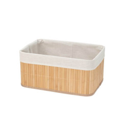 Panier de rangement en bambou avec doublure en tissu – 35 x 23 x 16 cm | Paniers & panières | 7 800 CFA , dakar, Sénégal