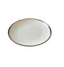 Plat de présentation en porcelaine blanche bordure dorée - 34,5 cm | Vaisselle en porcelaine blanche | 4 900 CFA , dakar, Sén...